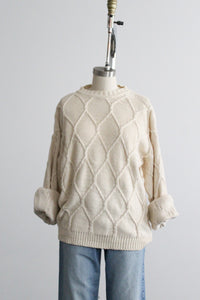 diamond knit rory sweater