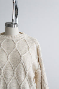 diamond knit rory sweater