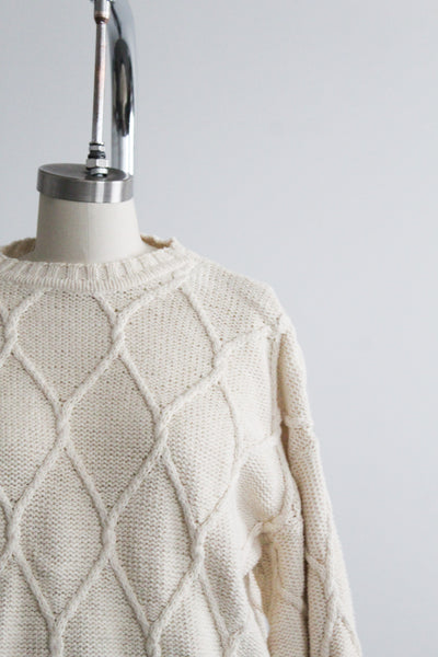 diamond knit rory sweater
