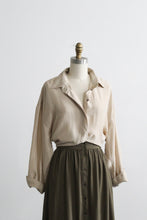 fawn silk button up (m/l)