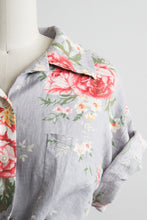 spring garden linen button up