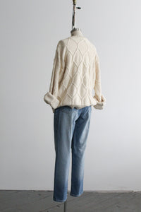 diamond knit rory sweater