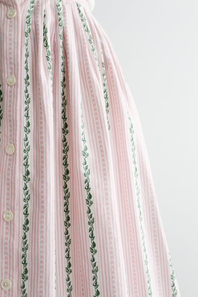 peony cotton midi skirt