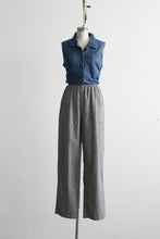 sleeveless denim tunic