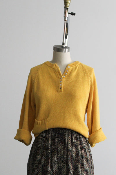 daffodil cotton sweater