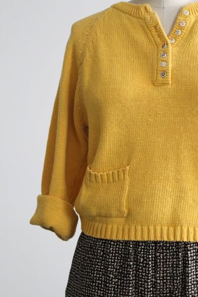 daffodil cotton sweater