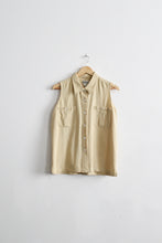 butter silk button up (m)