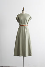 sage cotton day dress
