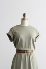 sage cotton day dress