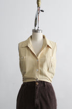 butter silk button up (m)