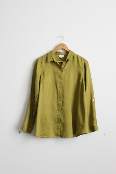 quince linen button up