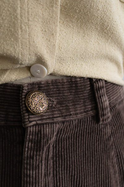 walnut corduroy trousers (m)