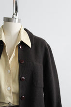 espresso wool jacket (s)