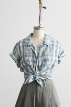windswept linen button up