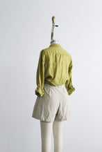 parchment cotton shorts