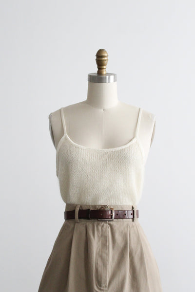 mohair knit tank
