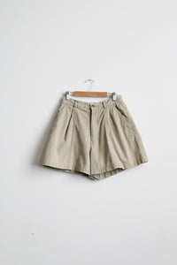 parchment cotton shorts