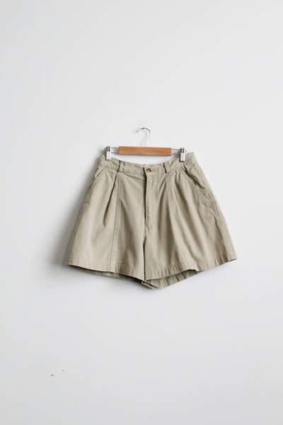 parchment cotton shorts