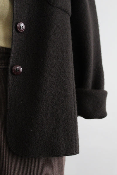 espresso wool jacket (s)