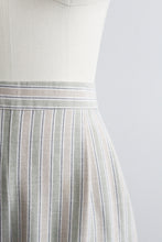 sage leaf striped trousers