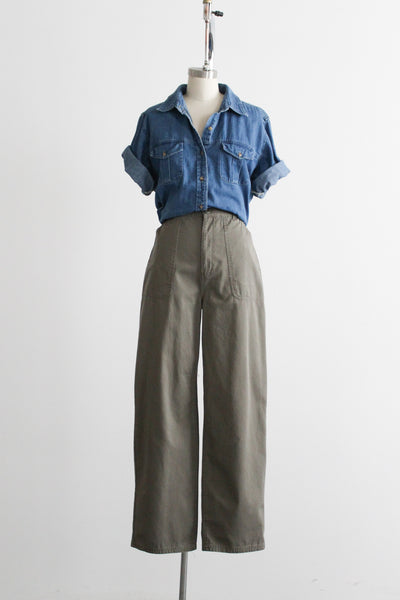 basil cotton trousers