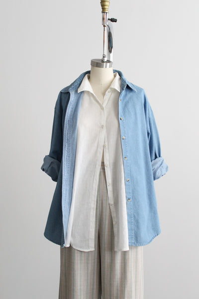 hudson falls denim work shirt