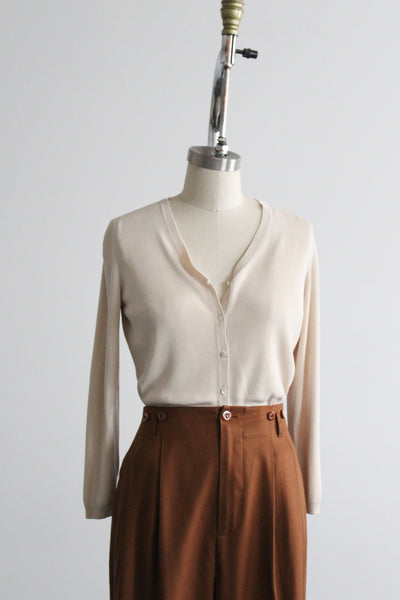parchment silk button up