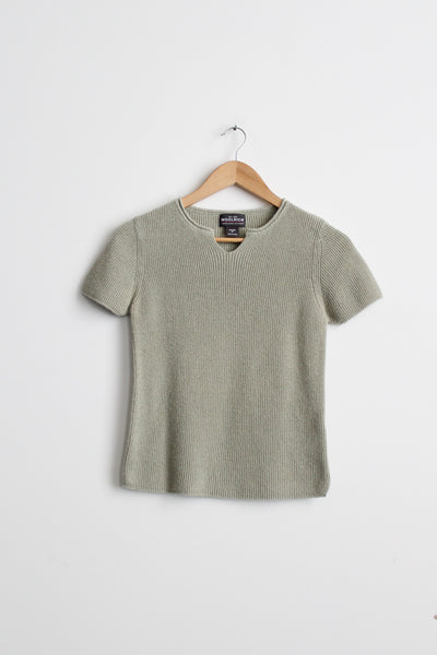 mint sprig knit tee
