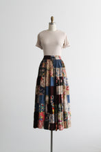 patchwork maxi skirt