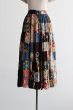 patchwork maxi skirt