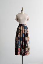 patchwork maxi skirt