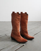 honey leather boots size 7