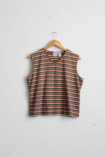 olive branch striped tee