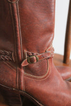 oxblood leather boots (size 7 1/2)