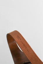 wide walnut leather belt (s)