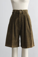 olive branch corduroy shorts (s)