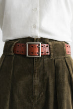 acorn brown leather belt (m)
