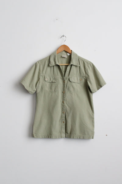 sageleaf cotton button up
