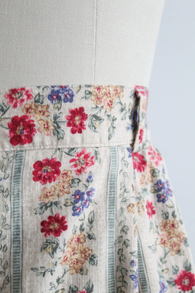wildflower linen shorts