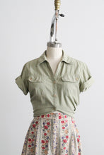 sageleaf cotton button up