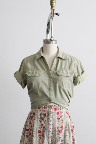 sageleaf cotton button up