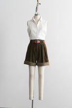 olive branch corduroy shorts (s)