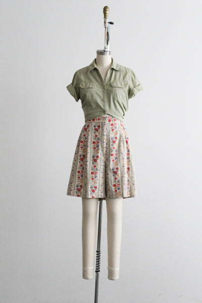 wildflower linen shorts