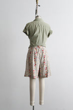 wildflower linen shorts
