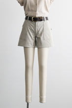 sandstone patch-pocket shorts