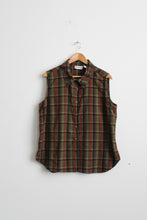 up north cotton plaid blouse