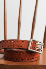 acorn brown leather belt (m)