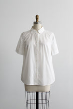 peter pan collar cotton blouse