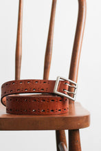 acorn brown leather belt (m)