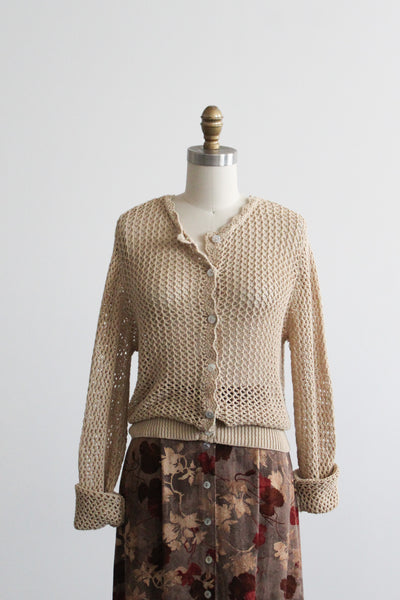 sunspun crochet cardigan